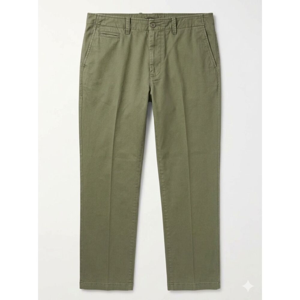 Old Navy Men's Khakis Green Broken In Straight Leg 38 x 30